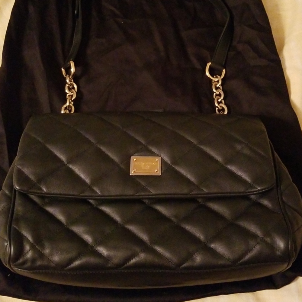 Dolce & Gabbana black shoulder purse with tags